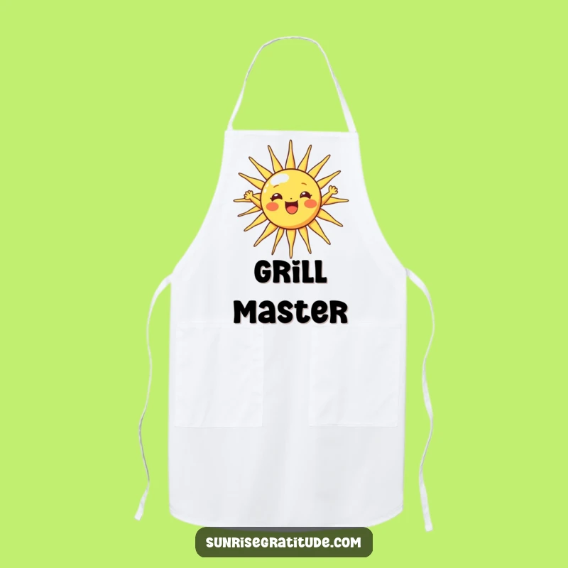 Funny Cheerful Sun Apron: Cook Up Sunshine in the Kitchen