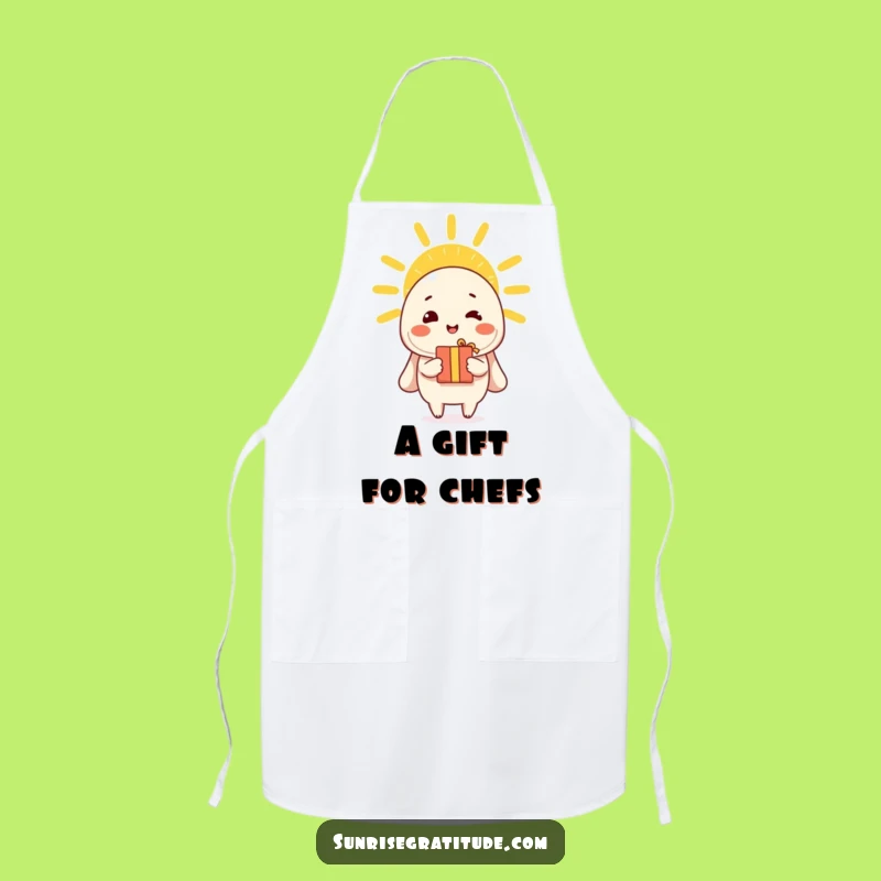 Funny Chef's Gift Apron - Cheerful Character Morning Cook Gift