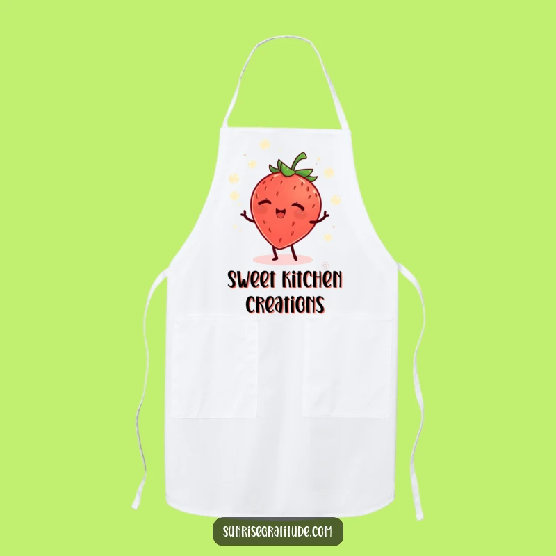 Funny Giggling Strawberry Apron: Morning Kitchen Fun, Perfect Funny Gift