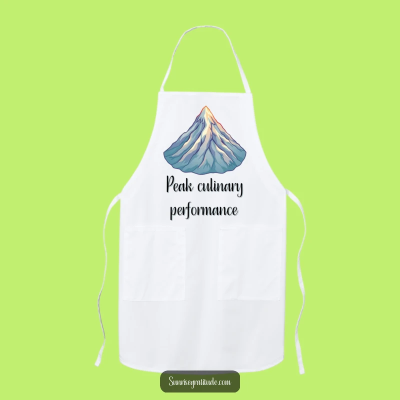 Funny Mountain Peak Apron: Cook with Adventure, Perfect Gift for Chefs