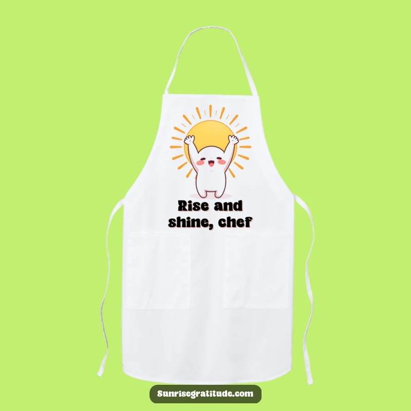Funny Morning Stretch Apron - Cute Character Chef Gift