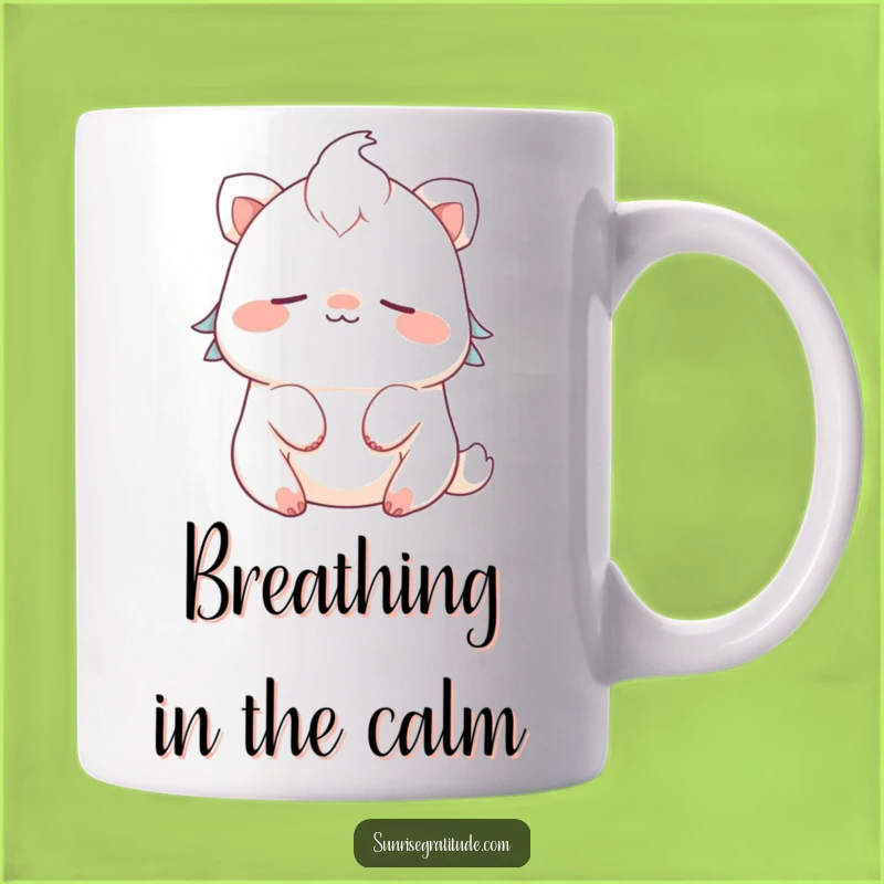 Funny Peaceful Creature Mug: Breathe Easy with Gentle, Calming Humor