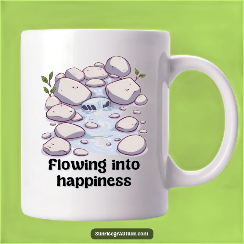 Funny Stream Mug: Bubbling Joy, Perfect Gift for Nature Lovers
