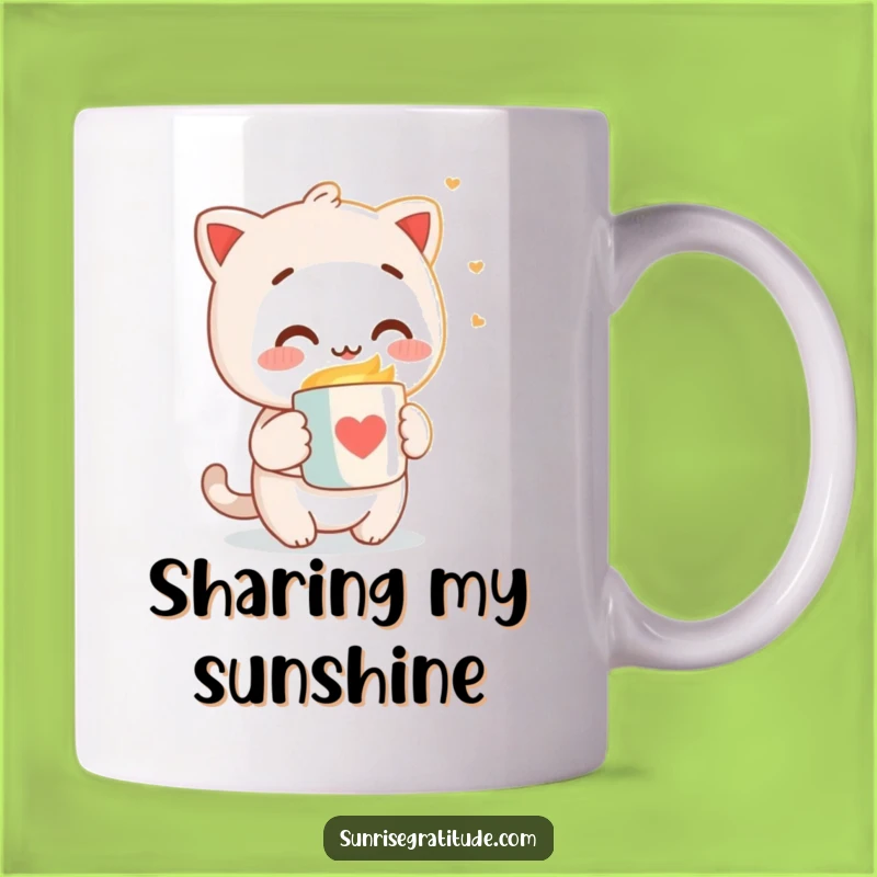 Funny Morning Light Mug - Character's Warm Greeting Funny Gift