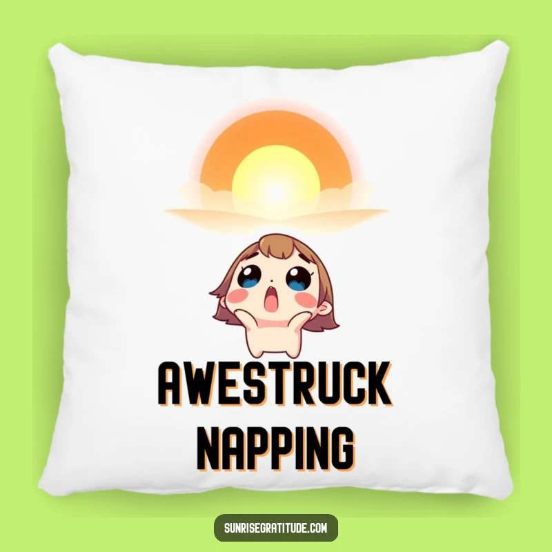 Funny Amazed Pillow - Character Sunrise Comfort Gift
