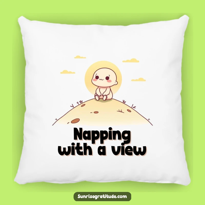 Funny Relaxing Dawn Character Pillow - Cozy Couch Cushion Funny Gift