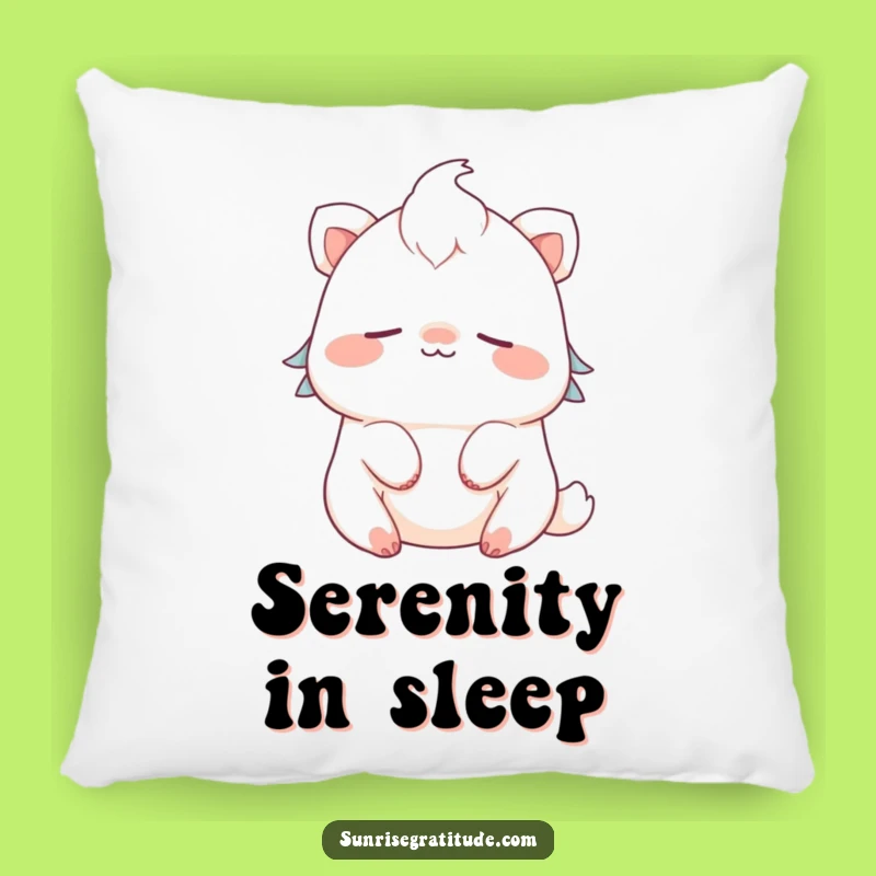 Funny Peaceful Creature Pillow: Hugs of Calm and Gentle Smiles