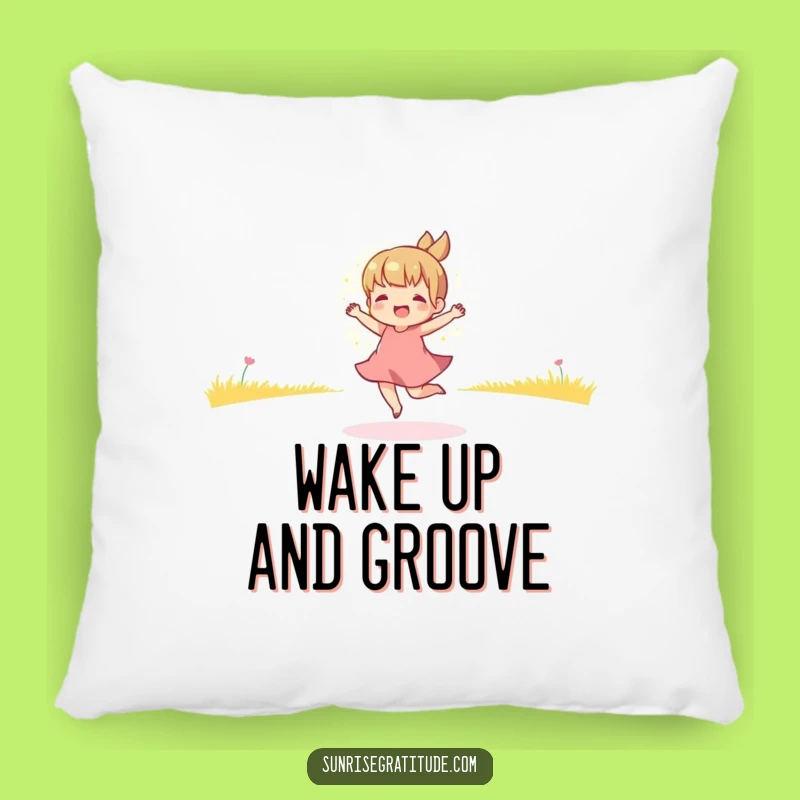 Funny Morning Dancer Pillow - Soft Golden Light Dance Cushion, Cozy Humorous Gift