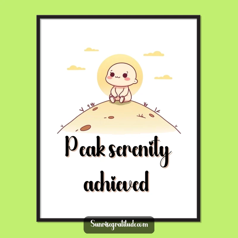 Funny Dawn Peace Character Digital Art - Instant Download Funny Gift