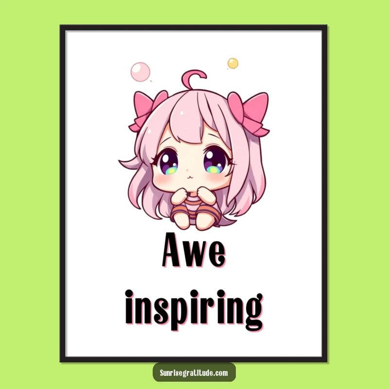 Wonder Sky Character Poster: Decorate with Awe-Inspiring, Funny Art!