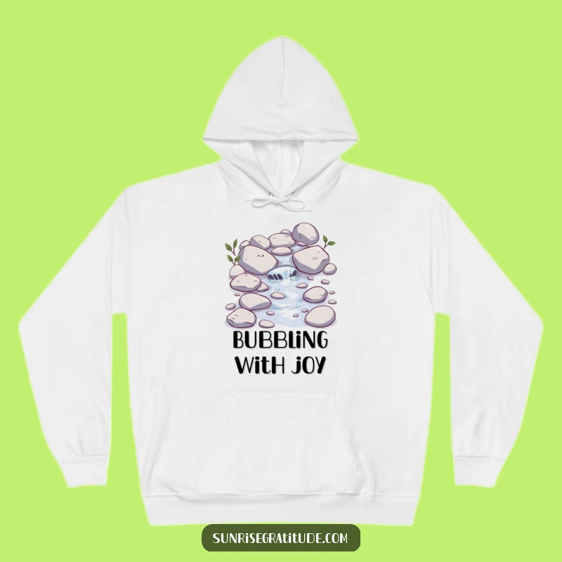 Cozy Funny Stream Hoodie: Bubbling Comfort, Perfect Nature Gift