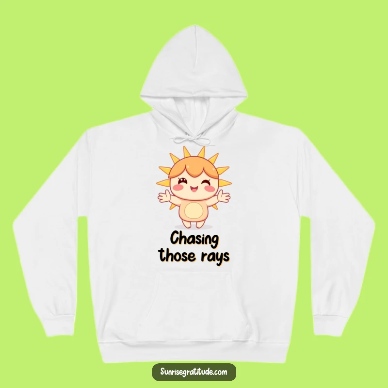 Funny Warm Hug Hoodie - Happy Character Sunbeam Comfort Gift