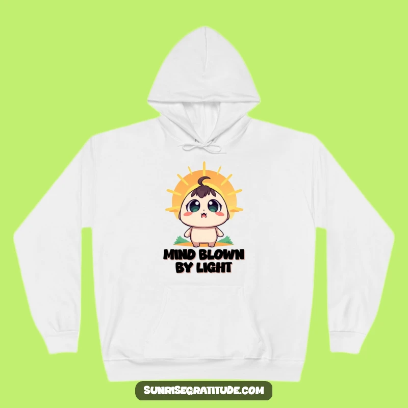 Funny Cozy Amazed Hoodie: Embrace the Sunrise with Wonder