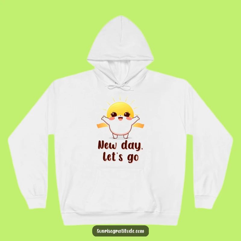 Funny Sunrise Aura Hoodie: Cheerful Spirit, Cozy Funny Gift!