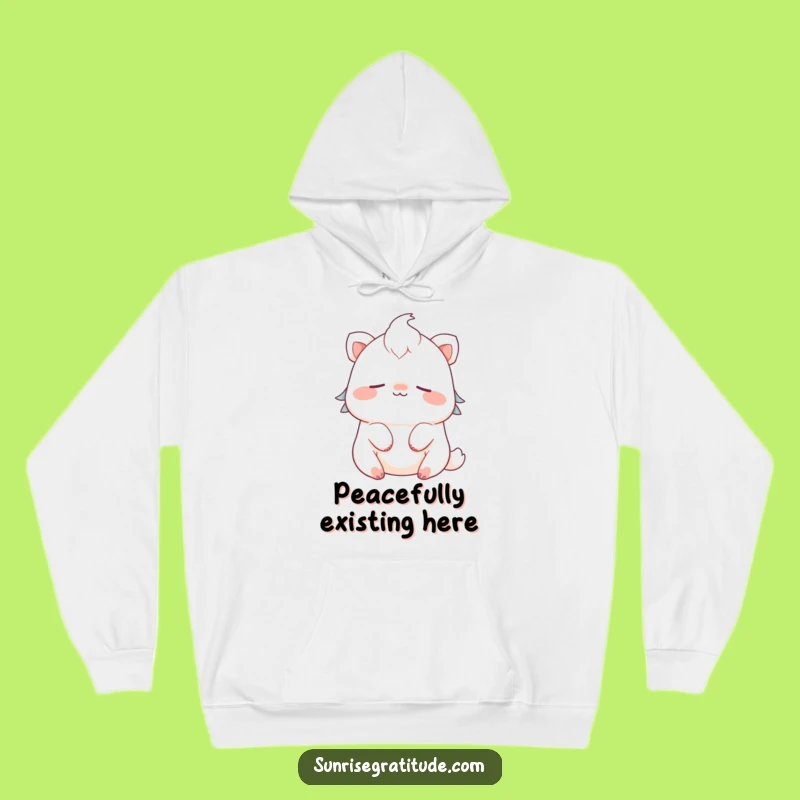 Cozy Funny Peaceful Creature Hoodie: Snuggle Up in Serene Comfort