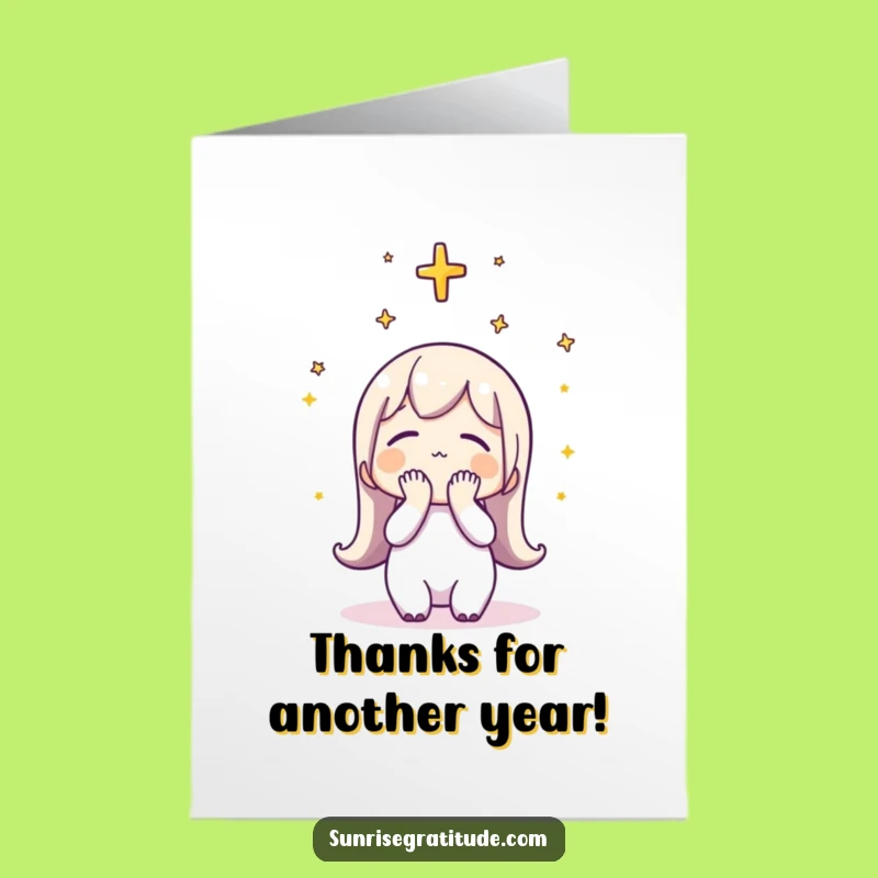 Free Printable Birthday Card: Grateful Sun Greeting, Funny Downloadable Gift for a Special Day