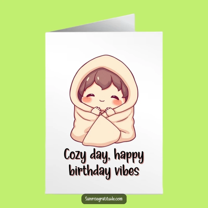 Free Printable Cozy Morning Birthday Card: Sweet Downloadable Greeting for Her