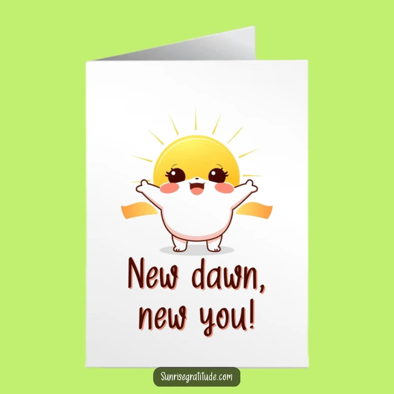 Free Printable Birthday Card: Sunrise Joy, Bright Wishes Downloadable Gift