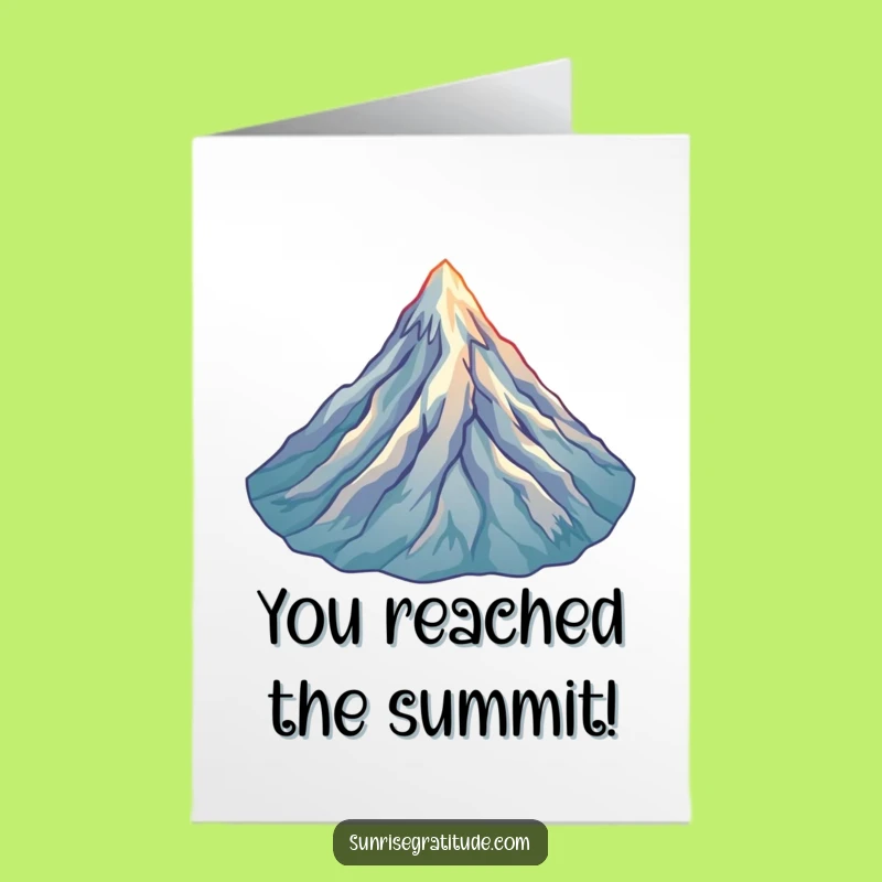 Free Printable Congrats Card: Summit Success Light, Triumphant Downloadable Wishes