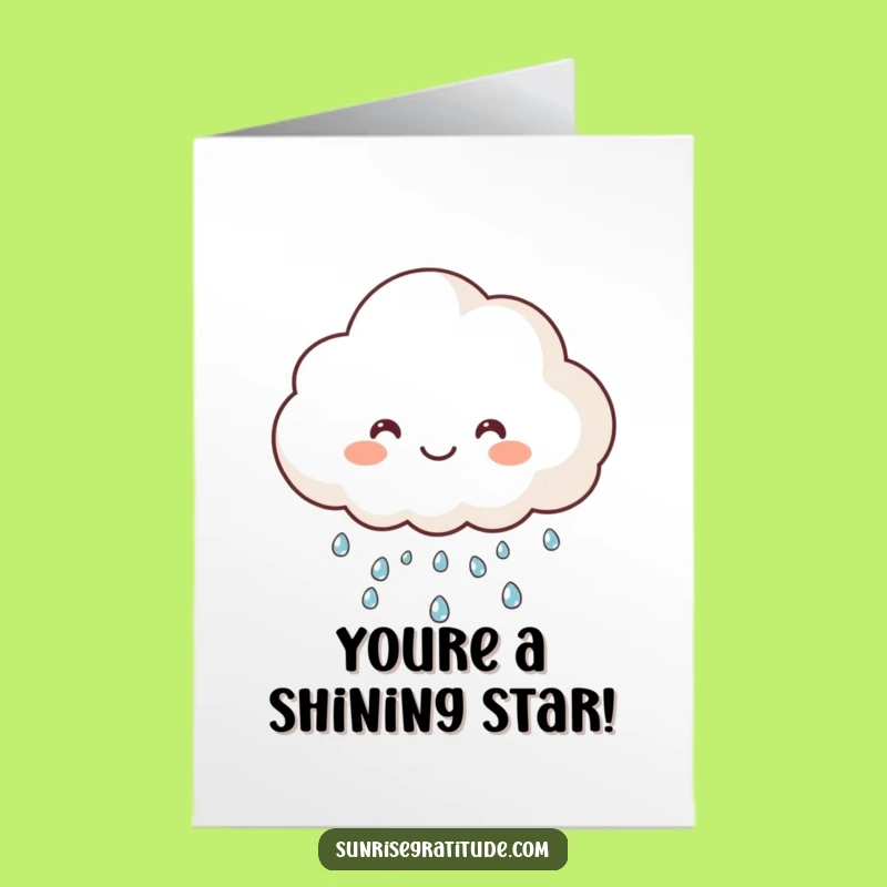 Free Printable Congratulations Card: Joyful Cloud Dew, Perfect Downloadable Celebration