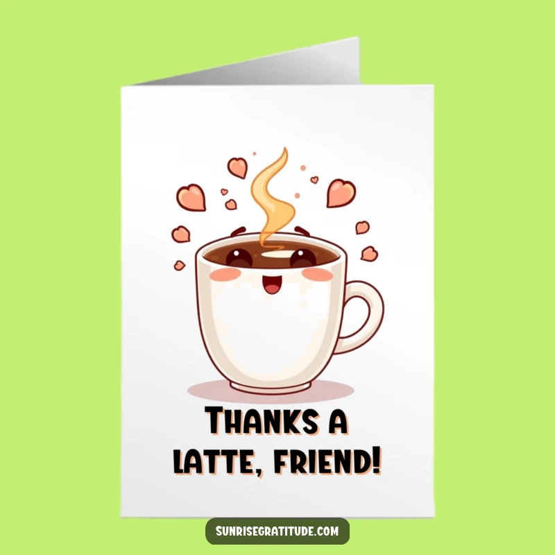 Free Printable Thank You Card: Coffee Cup Gratitude! Funny Downloadable Gift to Fuel Appreciation