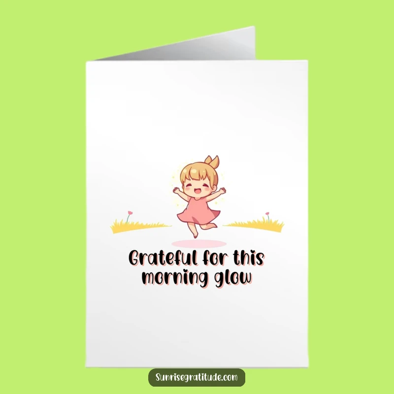 Free Printable Thank You Card: Morning Dancer Funny Downloadable Gift