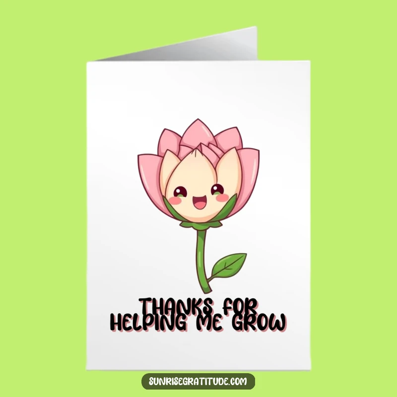 Free Printable Thank You Card: Blooming Gratitude, Downloadable Message