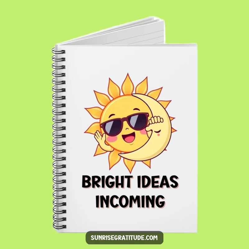 Funny Sun & Moon High Five Notebook: Celestial Journal, Hilarious Funny Gift