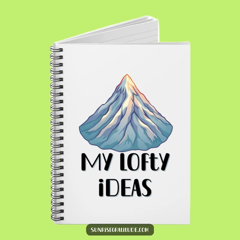 Funny Mountain Peak Notebook: Jot Down Adventures, Perfect Gift for Explorers