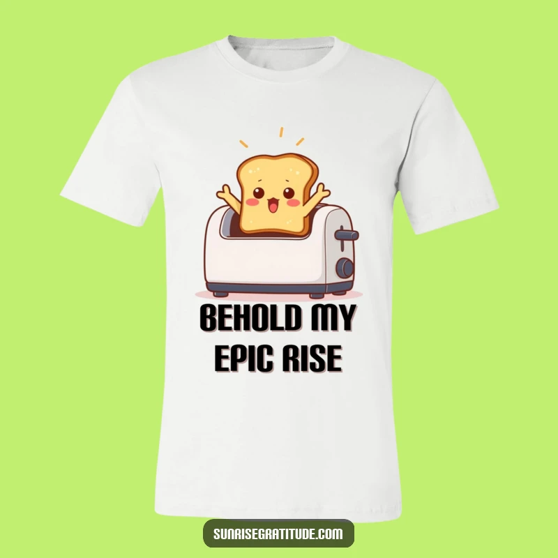 Funny Surprised Toast T-Shirt: Wear Your Morning Shock with This Hilarious Graphic Tee!