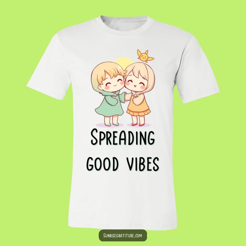 Sunshine Sharing Tee: Kind Character Design, A Feel-Good Funny Gift!