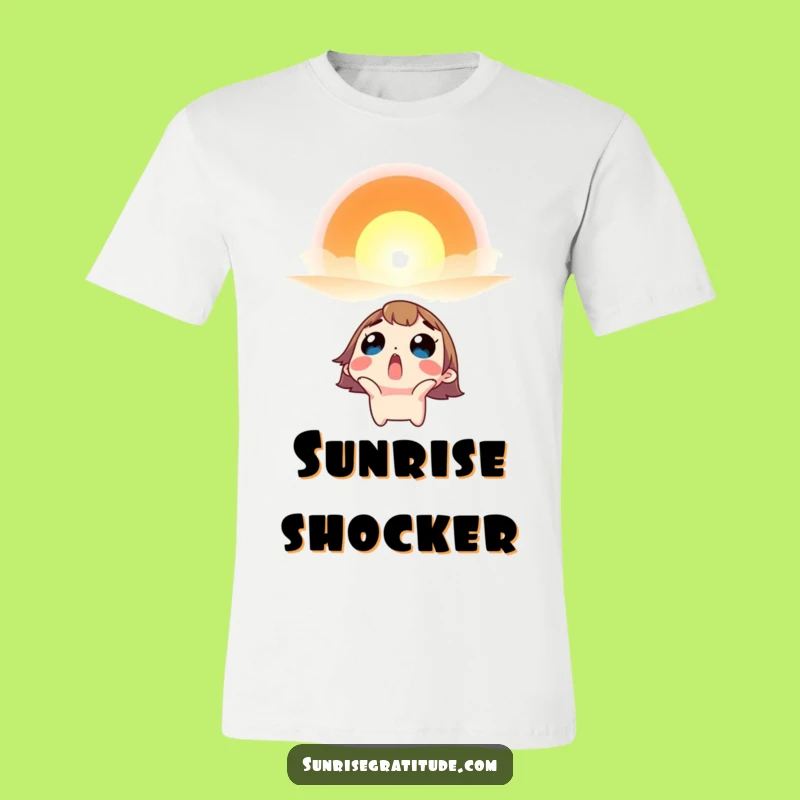 Funny Morning Surprise T-Shirt - Surprised Character Wonder Tee