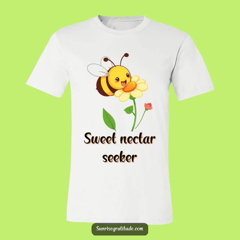 Funny Playful Bee T-Shirt: Wear Happy Buzzing Fun, Humorous Gift for Energetic Souls