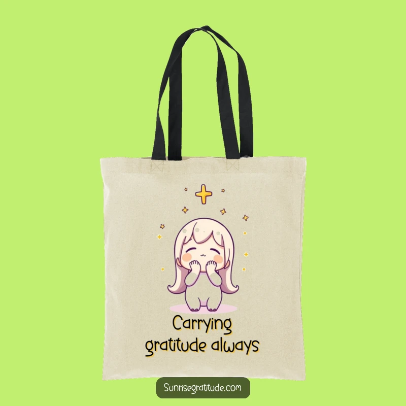 Funny Grateful Sunrise Tote Bag: Carry Your Thankful Spirit Everywhere