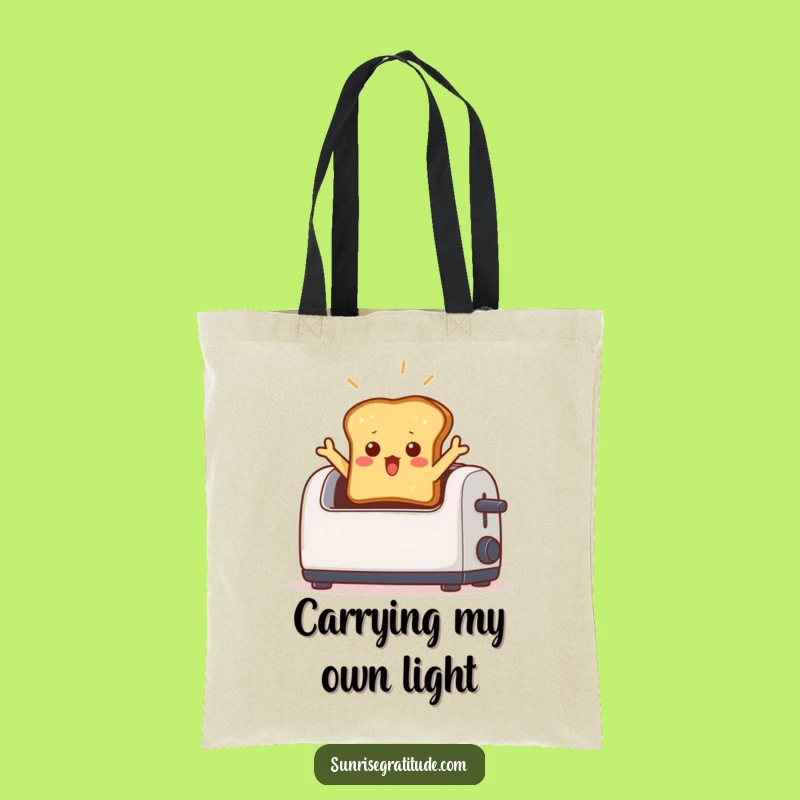 Funny Surprised Toast Tote Bag: Carry Your Laughs and Essentials with This Quirky Accessory!