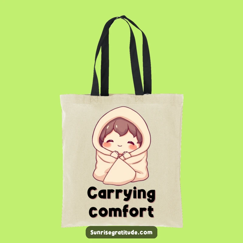 Cozy Character Tote Bag: Carry Your Comfort with Funny Style!