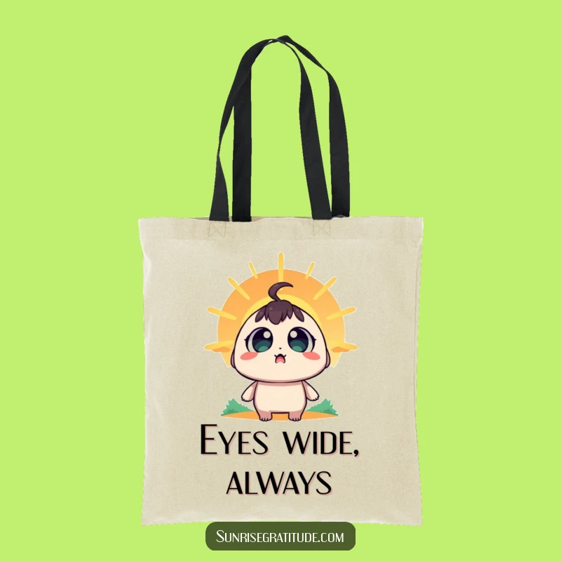 Funny Amazed Sunrise Tote Bag: Carry Your Sense of Wonder